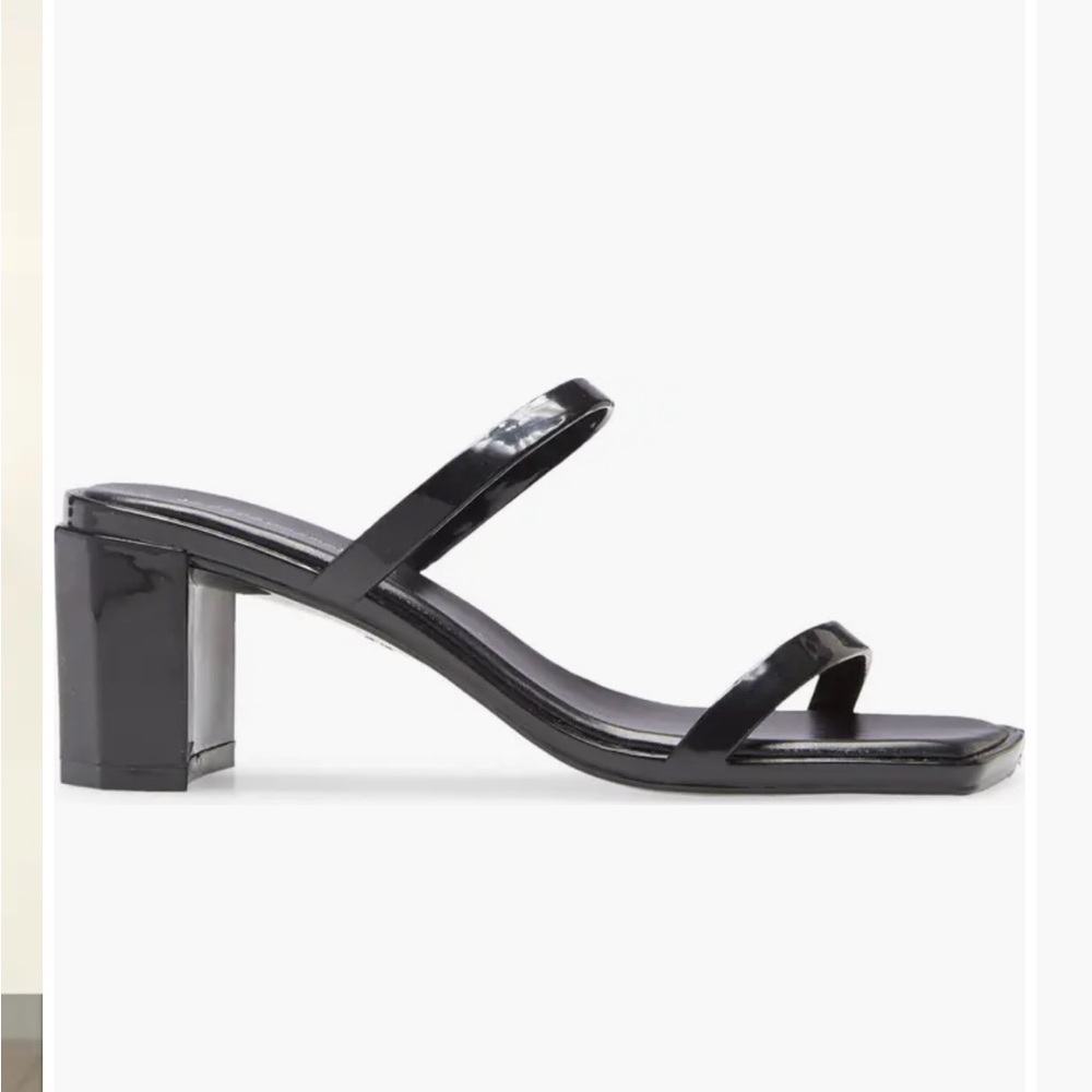 Jeffrey Campbell Jamm-3 Jelly slide Black Block Heel Sandals
